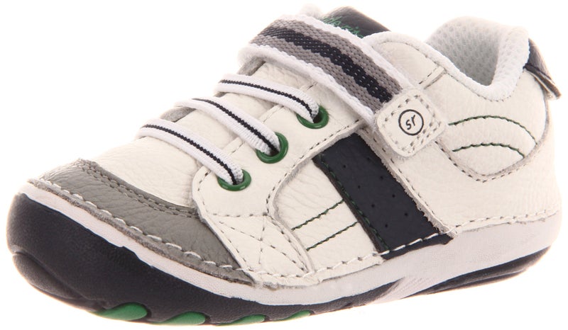 Stride Rite Unisex Child Srt Soft Motion Artie Athletic Sneaker, White/Navy, 5.5 Toddler US